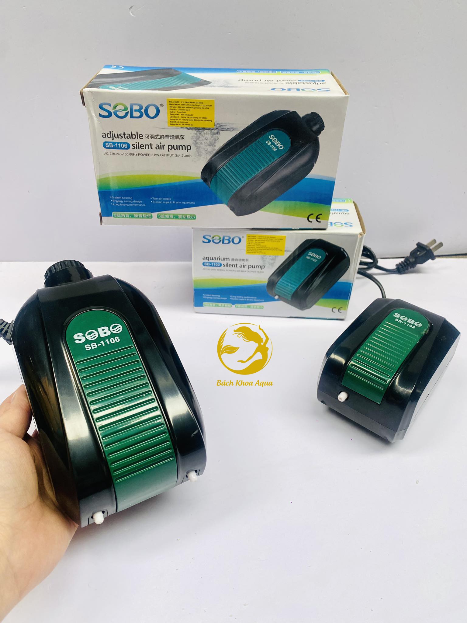 Máy sủi Sobo SB-1102 (1 vòi) và SB-1106 (2 vòi)